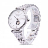 Emporio Armani Gianni T-Bar Automatic Silver Dial Silver Steel Strap Watch For Women - AR60022 Buy Now By Emporio Armani