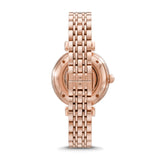 Emporio Armani Gianni T-Bar Silver Dial Rose Gold Steel Strap Watch For Women - AR60023 Buy Now By Emporio Armani