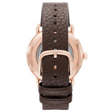 Emporio Armani Meccanico Automatic White Dial Brown Leather Strap Watch For Men - AR60027 Buy Now By Emporio Armani