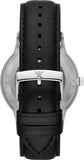 Emporio Armani Meccanico Skeleton Automatic Black Dial Black Leather Strap Watch for Men - AR60038 Buy Now By Emporio Armani