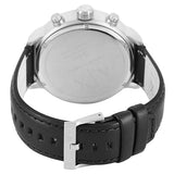 Emporio Armani Sportivo Chronograph Silver Dial Black Leather Strap Watch For Men - AR6054 Buy Now By Emporio Armani