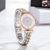 Emporio Armani Gianni T Bar Quartz White Dial Two Tone Steel Strap Watch For Women - AR80035 Buy Now By Emporio Armani