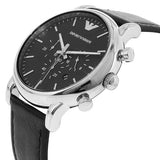 Emporio Armani Dress Analog Black Dial Black Leather Strap Watch For Men - AR8029 Buy Now By Emporio Armani