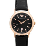 Emporio Armani Classic Black Dial Black Leather Strap Watch For Women - AR9022 Buy Now By Emporio Armani