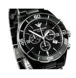 Emporio Armani Black Ceramic Chronograph Black Dial Watch For Men - AR1421 Buy Now By Emporio Armani