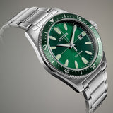 Citizen Eco Drive Vintage Green Dial Silver Steel Strap Watch For Men - AW1598-70X Buy Now By Citizen