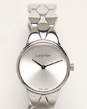 Calvin Klein Snake Silver Dial Silver Steel Strap Watch For Women - K6E23146 Buy Now By Calvin Klein