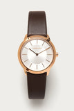 Calvin Klein Minimal White Dial Brown Leather Strap Watch for Women - K3M226G6 Buy Now By Calvin Klein