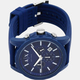 Armani Exchange Outerbanks Chronograph Blue Dial Blue Silicone Strap Watch For Men - AX1327 Buy Now By Armani Exchange
