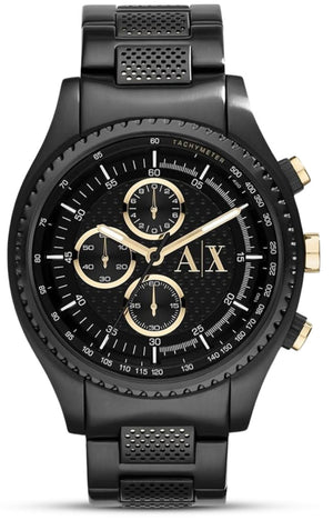 Armani Exchange Chronograph Black Dial Black Steel Strap Watch For Men - AX1604 Buy Now By Armani Exchange