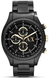 Armani Exchange Chronograph Black Dial Black Steel Strap Watch For Men - AX1604 Buy Now By Armani Exchange