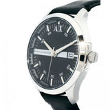 Armani Exchange Hampton Chronograph Black Dial Black Leather Strap Watch For Men - AX2101 Buy Now By Armani Exchange