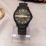 Armani Exchange Hampton Chronograph Black Dial Black Steel Strap Watch For Men - AX2121 Buy Now By Armani Exchange