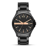 Armani Exchange Hampton Chronograph Black Dial Black Steel Strap Watch For Men - AX2150 Buy Now By Armani Exchange