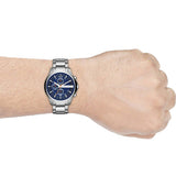 Armani Exchange Hampton Chronograph Blue Dial Silver Steel Strap Watch For Men - AX2155 Buy Now By Armani Exchange