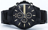 Armani Exchange Hampton Chronograph Black Dial Black Steel Strap Watch For Men - AX2164 Buy Now By Armani Exchange