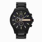 Armani Exchange Hampton Chronograph Black Dial Black Steel Strap Watch For Men - AX2164 Buy Now By Armani Exchange