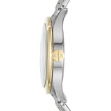 Armani Exchange Nico Analog Black Dial Two Tone Steel Strap Watch For Men - AX2336 Buy Now By Armani Exchange