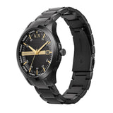 Armani Exchange Hampton Chronograph Black Dial Black Steel Strap Watch For Men - AX2413 Buy Now By Armani Exchange
