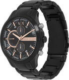 Armani Exchange Chronograph Black Dial Black Steel Strap Watch For Men - AX2429 Buy Now By Armani Exchange