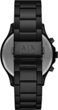 Armani Exchange Chronograph Black Dial Black Steel Strap Watch For Men - AX2429 Buy Now By Armani Exchange