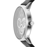 Armani Exchange Cayde Chronograph Black Dial Black Leather Strap Watch for Men - AX2745 Buy Now By Armani Exchange