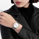 Armani Exchange Lola Analog Silver Dial Silver Mesh Strap Watch For Women - AX5535 Buy Now By Armani Exchange