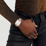 Armani Exchange Lola Quartz Silver Dial Rose Gold Mesh Strap Watch For Women - AX5802 Buy Now By Armani Exchange