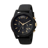 Armani Exchange Outerbanks Chronograph Black Dial Black Steel Strap Watch For Men - AX7105 Buy Now By Armani Exchange