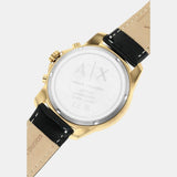 Armani Exchange Outerbanks Chronograph Black Dial Black Leather Strap Watch For Men - AX7133 Buy Now By Armani Exchange