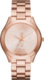 Michael Kors Slim Runway Rose Gold Dial Rose Gold Steel Strap Watch for Women - MK3591 Buy Now By Michael Kors