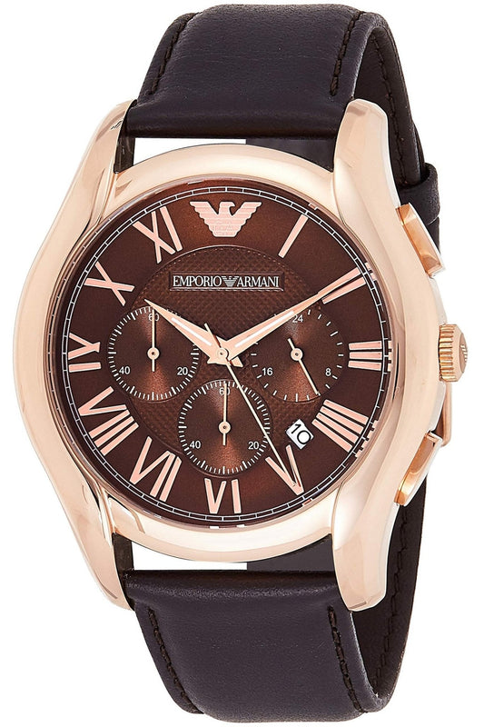 Emporio Armani Chronograph Brown Dial Brown Leather Strap Watch For Men - AR1701 Buy Now By Emporio Armani