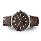 Emporio Armani Renato Classic Brown Dial Brown Leather Strap Watch For Men - AR2413 Buy Now By Emporio Armani