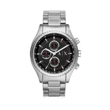 Armani Exchange The Driver Chronograph Black Dial Silver Steel Strap Watch For Men - AX1612 Buy Now By Armani Exchange