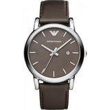 Emporio Armani Classic Quartz Brown Dial Brown Leather Strap Watch For Men - AR1729 Buy Now By Emporio Armani