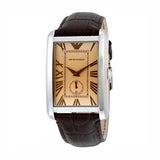 Emporio Armani Classic Brown Dial Brown Leather Strap Watch For Men - AR1605 Buy Now By Emporio Armani