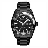 Emporio Armani Sportivo Quartz Black Dial Black Steel Strap Watch For Men - AR6049 Buy Now By Emporio Armani