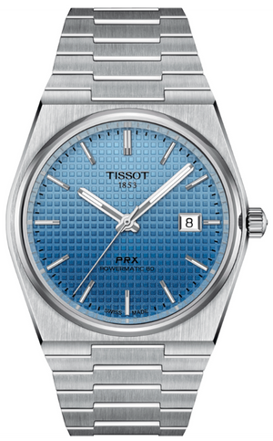 Tissot PRX Powermatic 80 Gradient Blue Dial Silver Steel Strap Watch for Men - T137.407.11.351.01 Buy Now By Tissot