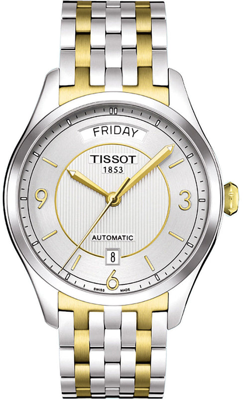 Tissot T Classic T One Automatic Silver Dial Two Tone Steel Strap Watch For Men - T038.430.22.037.00 Buy Now By Tissot