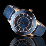 Swarovski Octea Lux Blue Dial Blue Leather Strap Watch for Women - 5414413 Buy Now By Swarovski