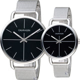 Calvin Klein Even Black Dial Silver Mesh Bracelet Watch for Women - K7B23121 Buy Now By Calvin Klein