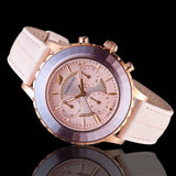 Swarovski Octea Lux Chrono Pink Dial Pink Leather Strap Watch for Women - 5452501 Buy Now By Swarovski