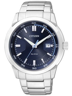 Citizen Eco Drive Blue Dial Silver Stainless Steel Watch For Men - BM7140-54L Buy Now By Citizen