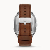 Fossil Inscription Automatic Skeleton Blue Dial Brown Leather Strap Watch for Men - BQ2571 Buy Now By Fossil