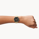 Fossil Bannon Multifunction Chronograph Green Dial Gold Steel Strap Watch for Men - BQ2493 Buy Now By Fossil