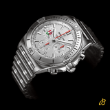 Breitling Chronomat B01 42 Six Nations England White Dial Silver Steel Strap Watch for Men - AB0134A71A1A1 Buy Now By Breitling