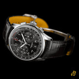 Breitling Premier B01 Chronograph 42 Black Dial Black Leather Strap Watch for Men - AB0145221B1P1 Buy Now By Breitling