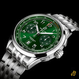 Breitling Premier B01 Chronograph 42 Green Dial Silver Steel Strap Watch for Men - AB0145371L1A1 Buy Now By Breitling