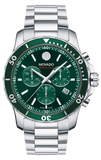 Movado Series 800 Chronograph Green Dial Silver Steel Strap Watch for Men - 2600179 Buy Now By Movado