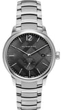 Burberry The Classic Round Black Dial Silver Steel Strap Watch for Men - BU10005 Buy Now By Burberry